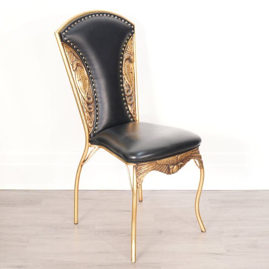 1970s French "Cleopatra" Side Chair