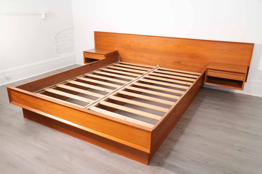 Danish Teak Queen Platform Bed
