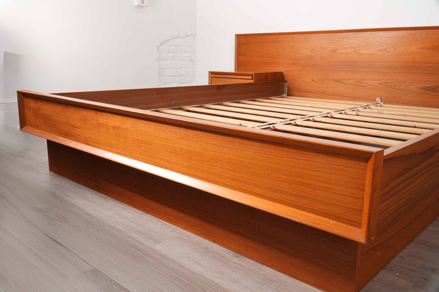 Danish Teak Queen Platform Bed
