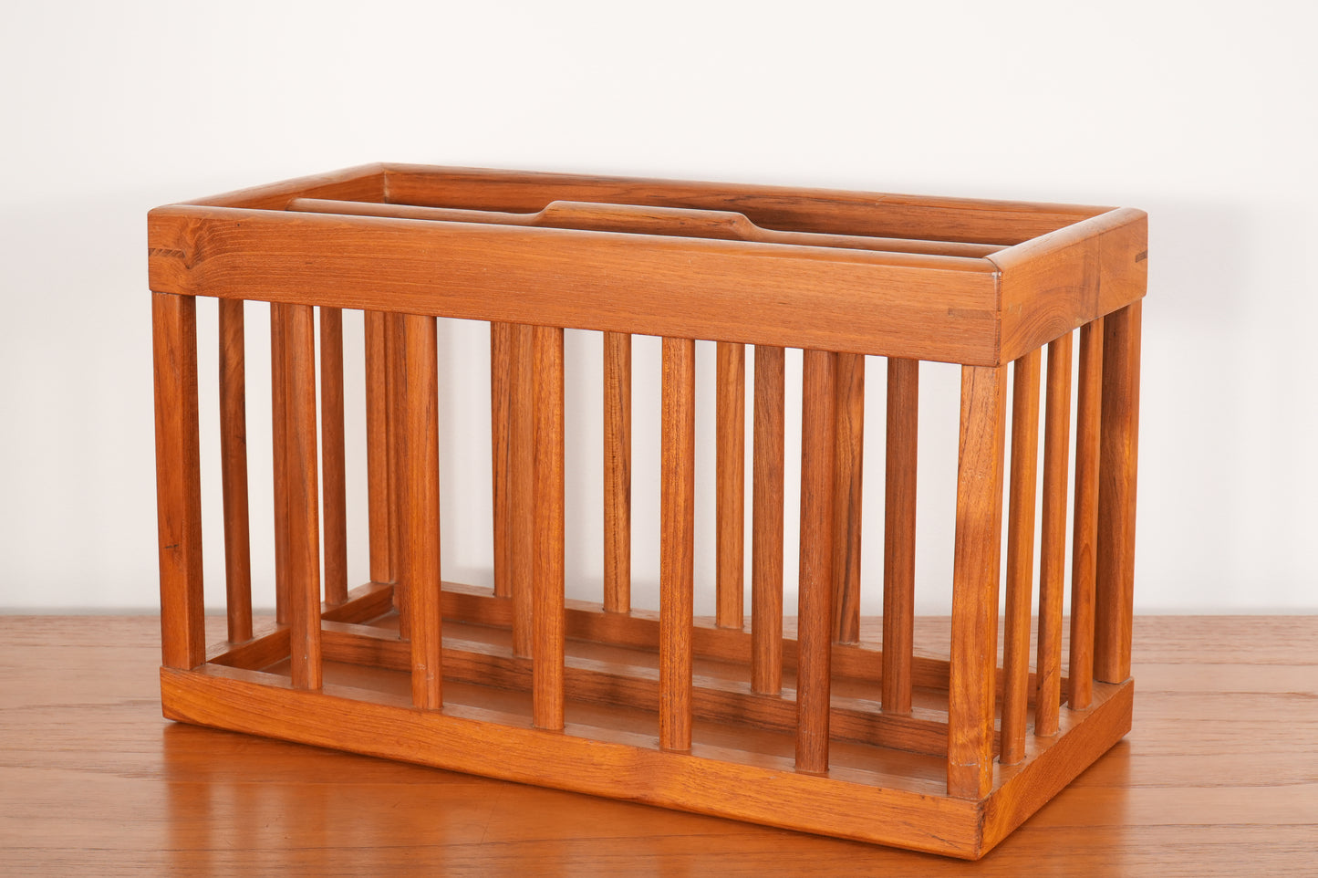 Vintage Teak Magazine Rack