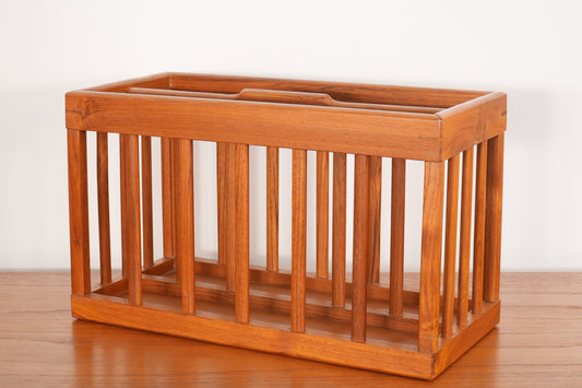 Vintage Teak Magazine Rack