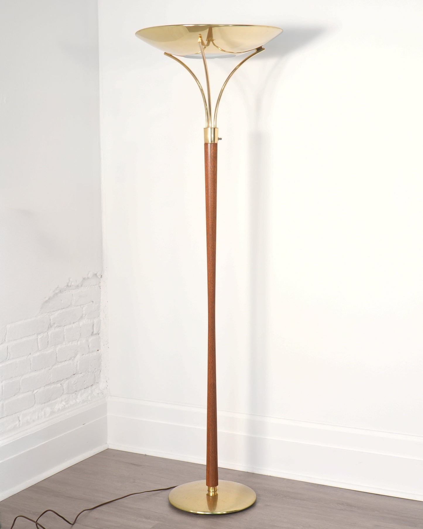 Gerald Thurston for Lightolier Torchiere Floor Lamp