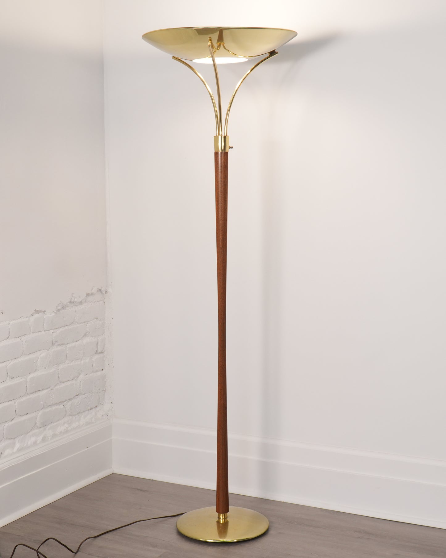 Gerald Thurston for Lightolier Torchiere Floor Lamp