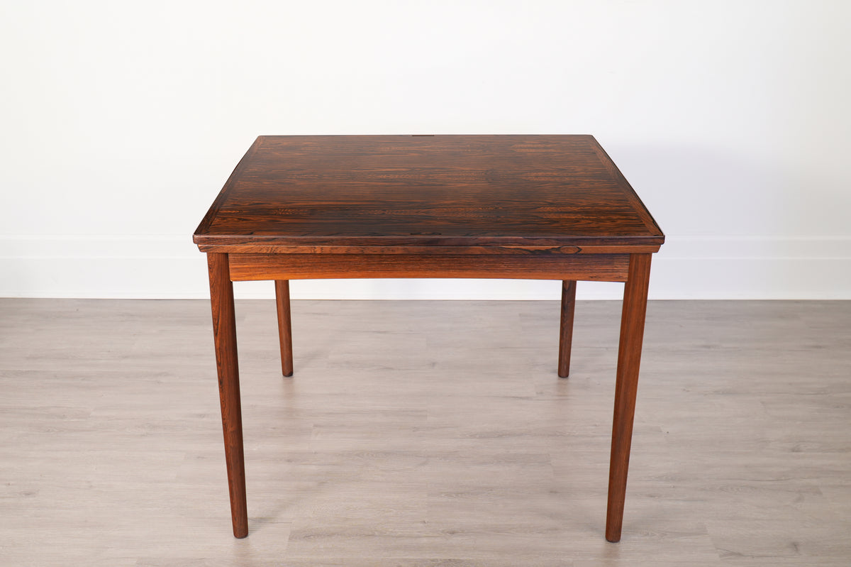 Poul Hundevad Rosewood Leather Expanding Table - Denmark