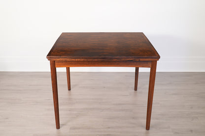 Poul Hundevad Rosewood Leather Expanding Table - Denmark