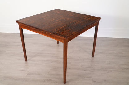Poul Hundevad Rosewood Leather Expanding Table - Denmark