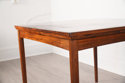 Poul Hundevad Rosewood Leather Expanding Table - Denmark