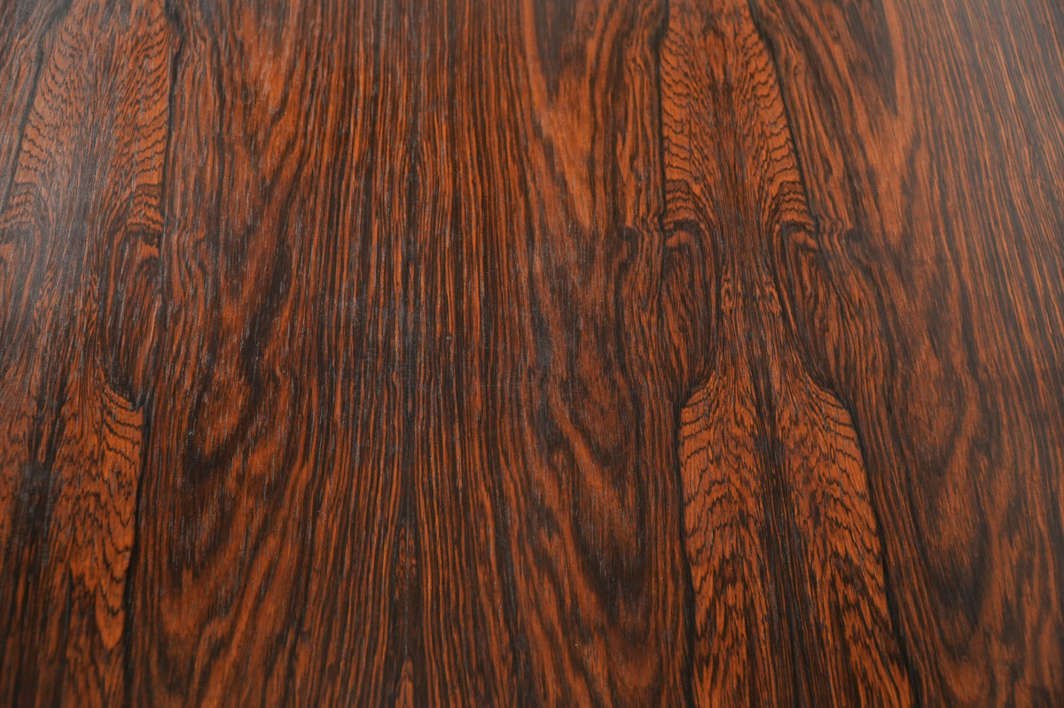 Poul Hundevad Rosewood Leather Expanding Table - Denmark