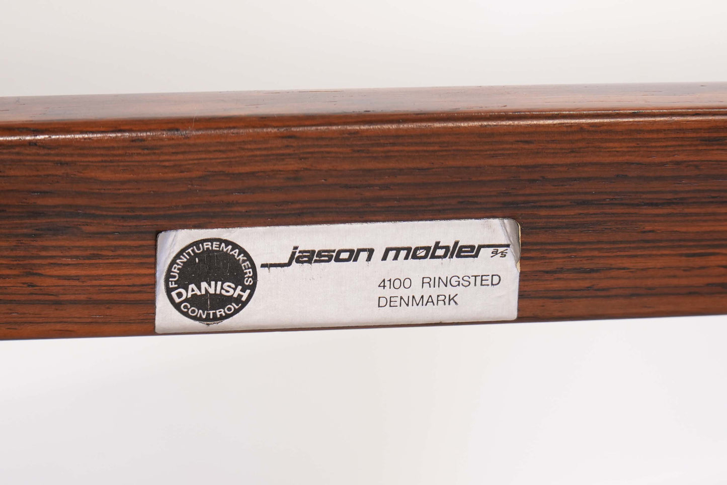 Pair Rosewood Glass-Top Side Tables by Jason Mobler Denmark