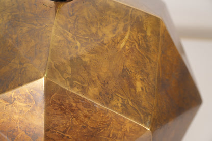 Westwood Industries Mid Century Faceted Geometric Brass Bronze Table Lamp