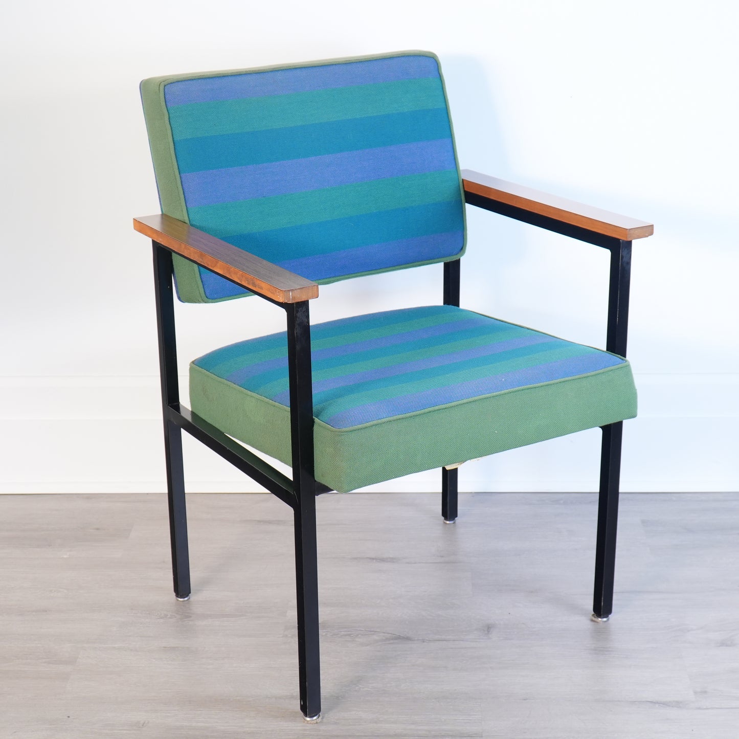 Steelcase Mid Century Lounge Chair Colorful Striped