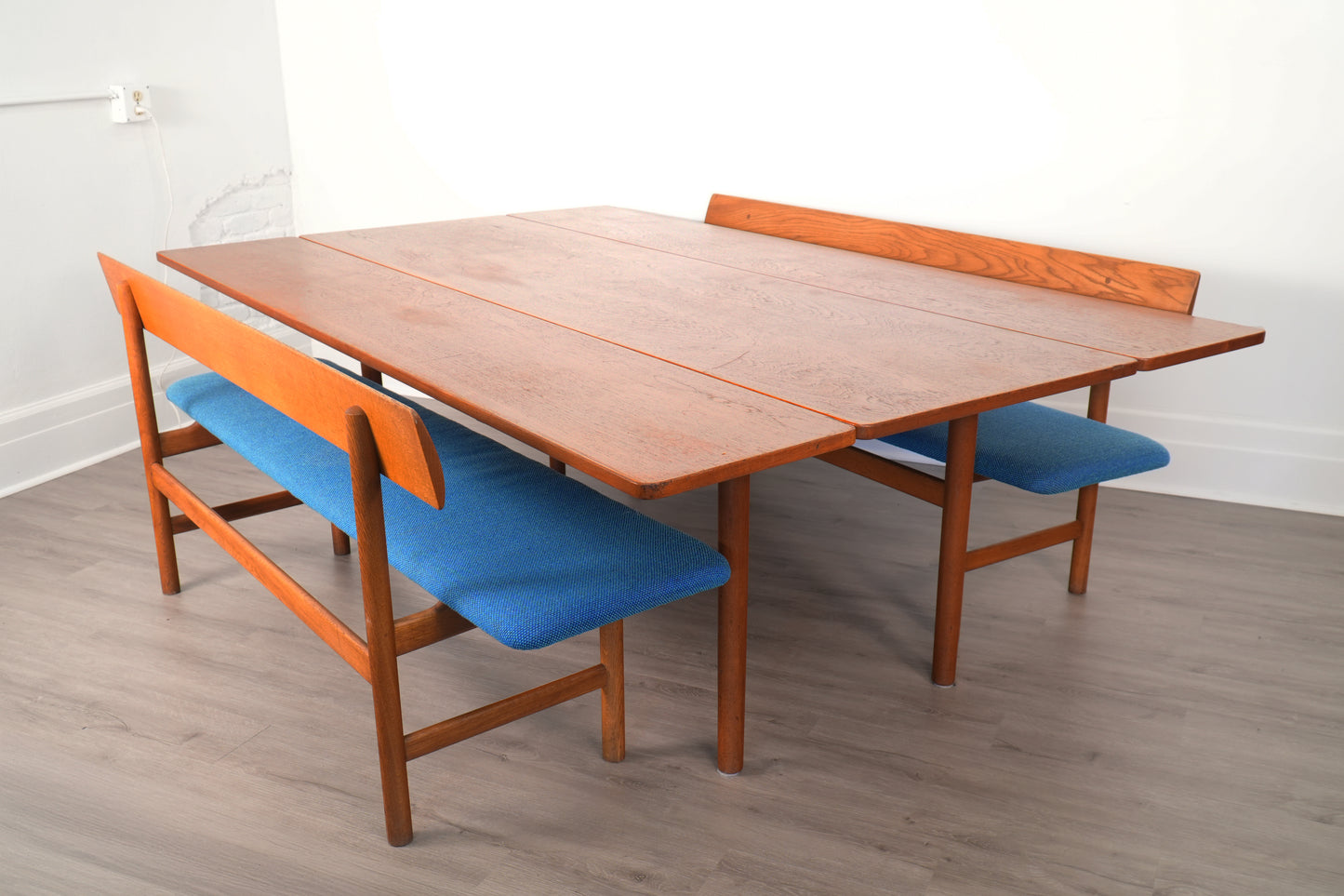 Børge Mogensen Fredericia Dining Set including Harvest Table & Two #171 Benches