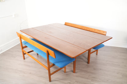 Børge Mogensen Fredericia Dining Set including Harvest Table & Two #171 Benches