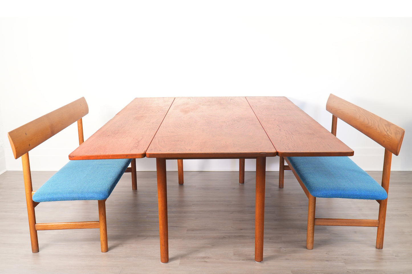 Børge Mogensen Fredericia Dining Set including Harvest Table & Two #171 Benches