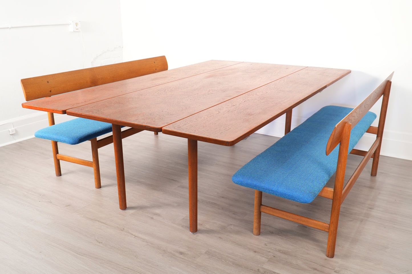 Børge Mogensen Fredericia Dining Set including Harvest Table & Two #171 Benches