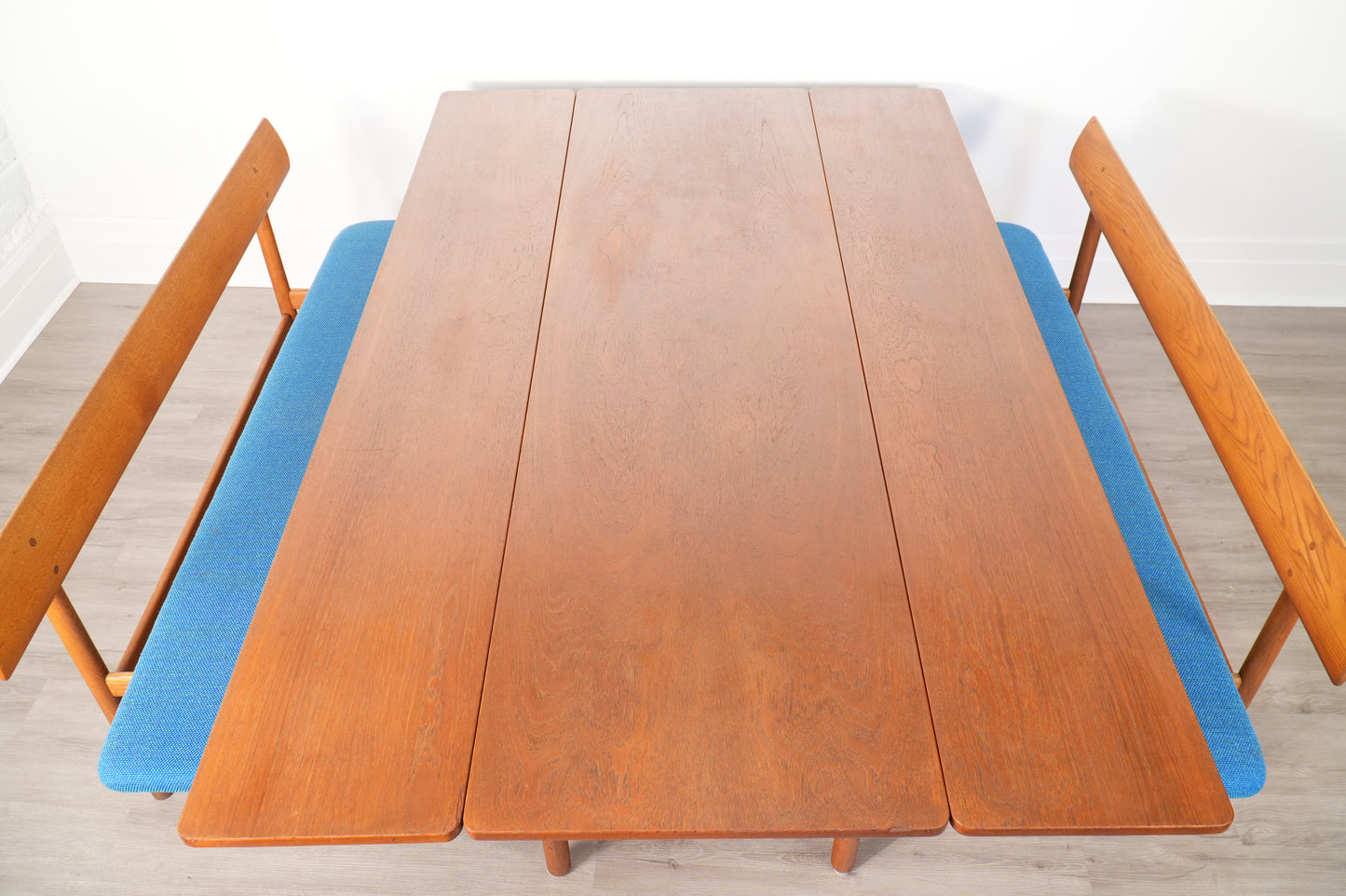 Børge Mogensen Fredericia Dining Set including Harvest Table & Two #171 Benches