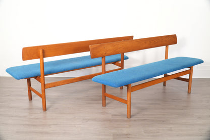 Børge Mogensen Fredericia Dining Set including Harvest Table & Two #171 Benches