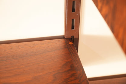 Rosewood 4-Bay FM Reolsystem Wall Unit by Kai Kristiansen for Feldballes Mobelfabrik