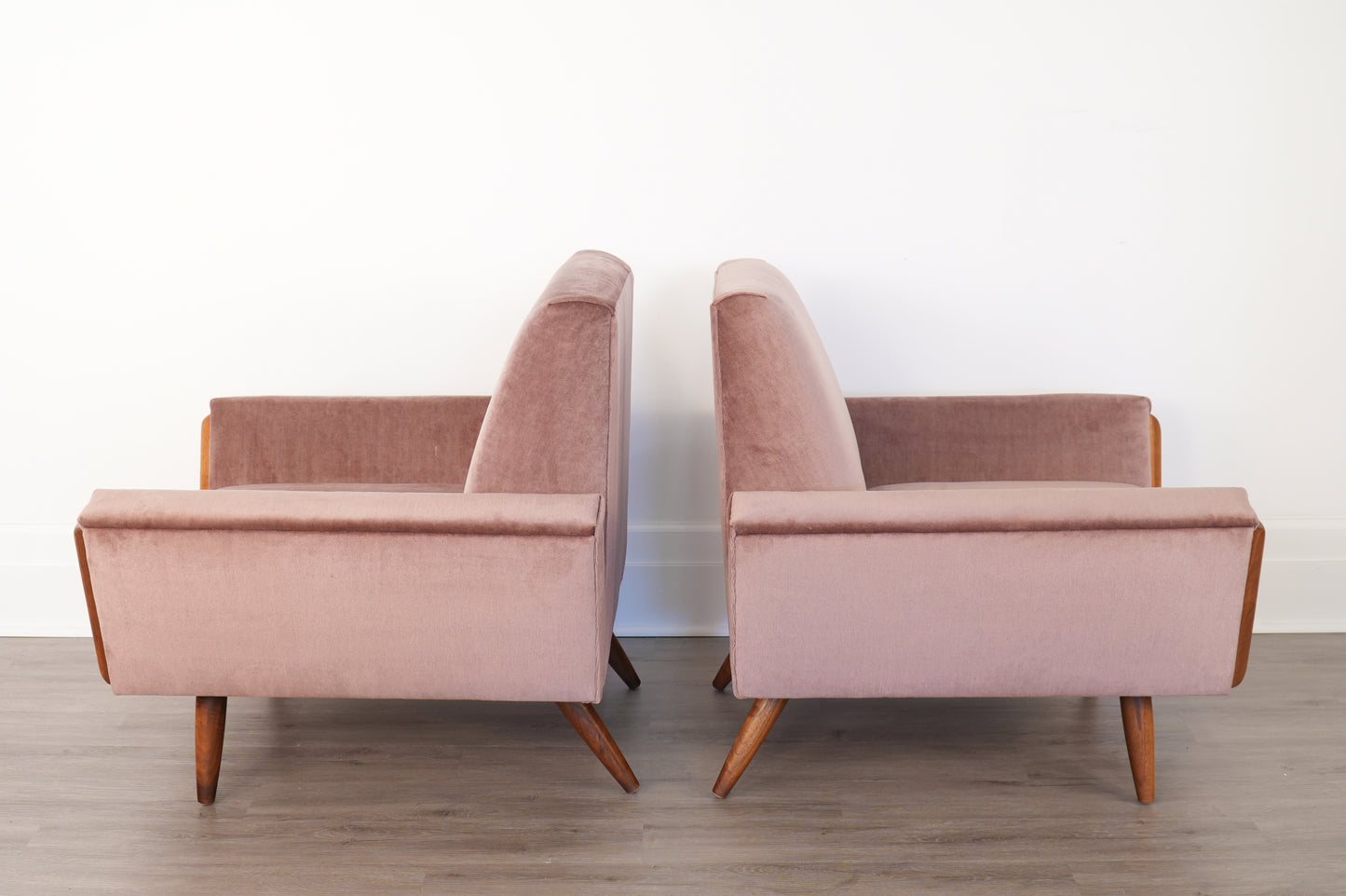 Pair Adrian Pearsall Lounge Chairs Model 2161-C Craft Associates