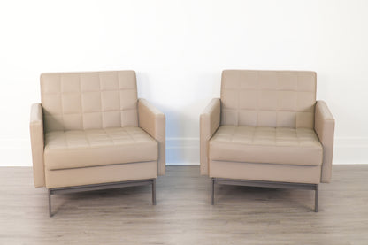 Pair Millbrae Modern Lounge Chairs by Coalesse - Steelcase
