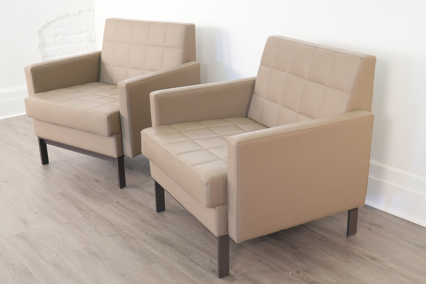 Pair Millbrae Modern Lounge Chairs by Coalesse - Steelcase