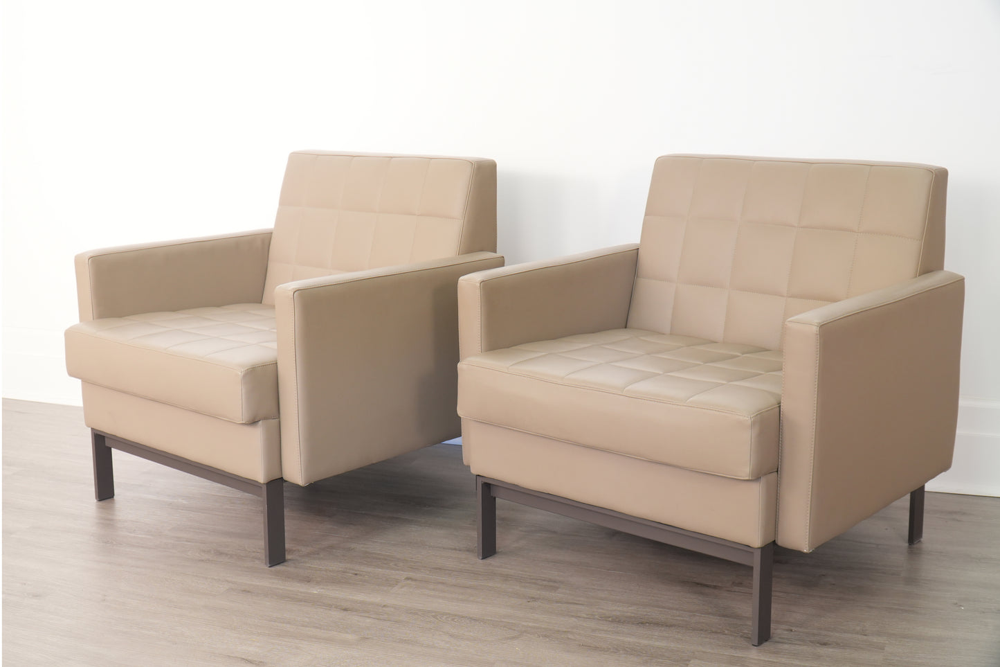 Pair Millbrae Modern Lounge Chairs by Coalesse - Steelcase
