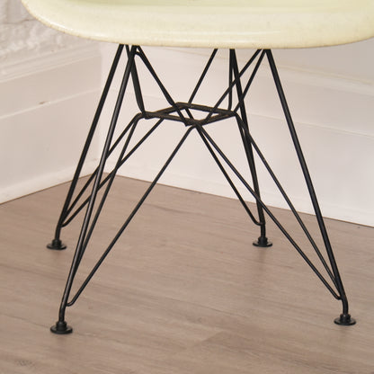 1st Generation Eames Eiffel Base Shell Chair Rope Edge Parchment