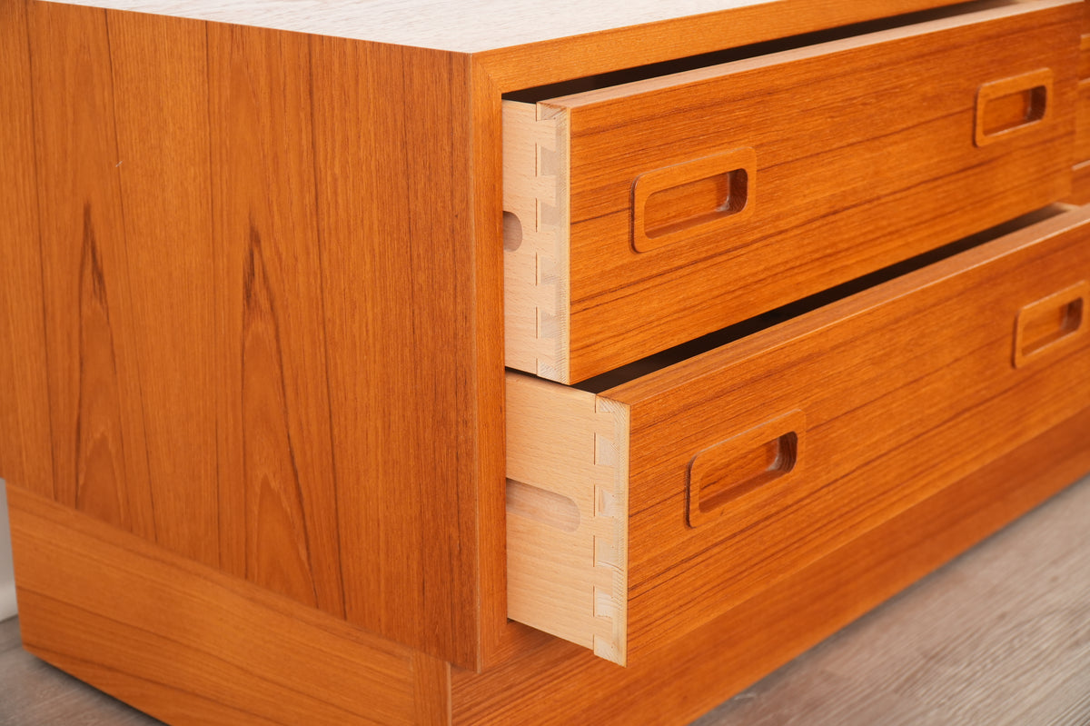 Danish Teak 4-Drawer Cabinet by Hundevad