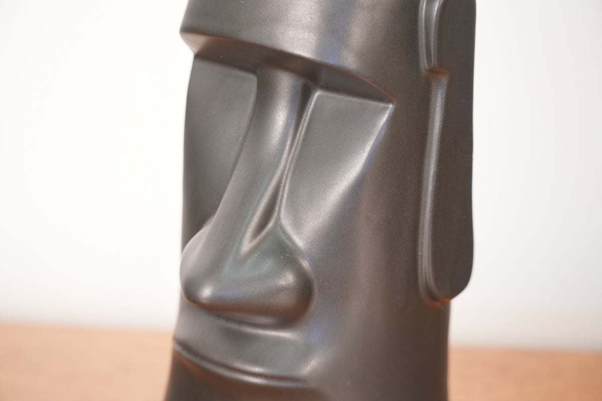 Vintage Tiki Mug Moai Easter Island Black Tiki Bar Mug The Fireside Wisconsin