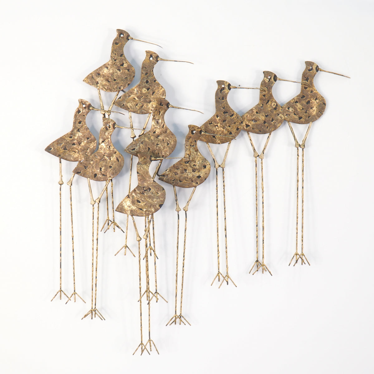 Vintage Mid-Century Modern Curtis Jeré Sandpiper Brutalist Wall Art