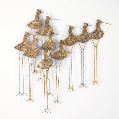 Vintage Mid-Century Modern Curtis Jeré Sandpiper Brutalist Wall Art