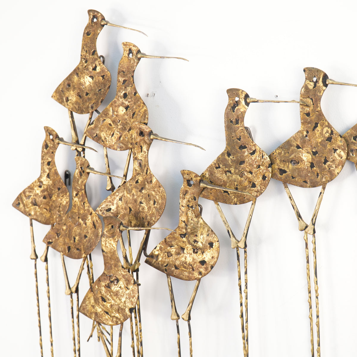 Vintage Mid-Century Modern Curtis Jeré Sandpiper Brutalist Wall Art