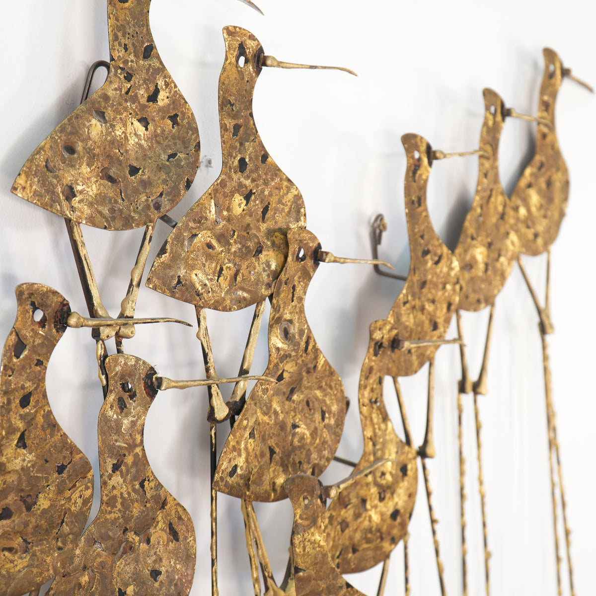 Vintage Mid-Century Modern Curtis Jeré Sandpiper Brutalist Wall Art