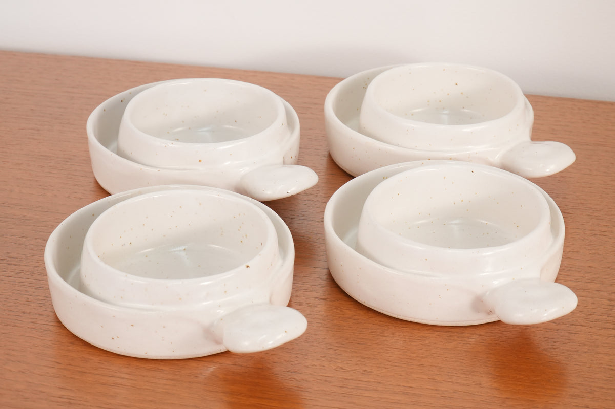 Robert Weiss Stoneware Soup & Cracker Bowls USA - Set 4 (2 Sets Available)