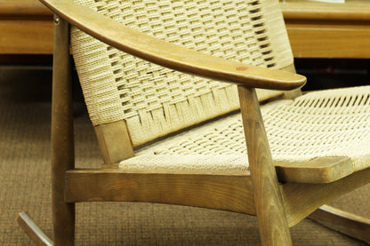 Vintage Hans Wegner Style Rocking Chair