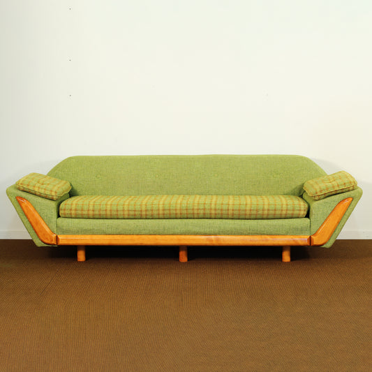 1970s Pearsall Gondola Style Sofa by Fashioncraft Furniture Corp.