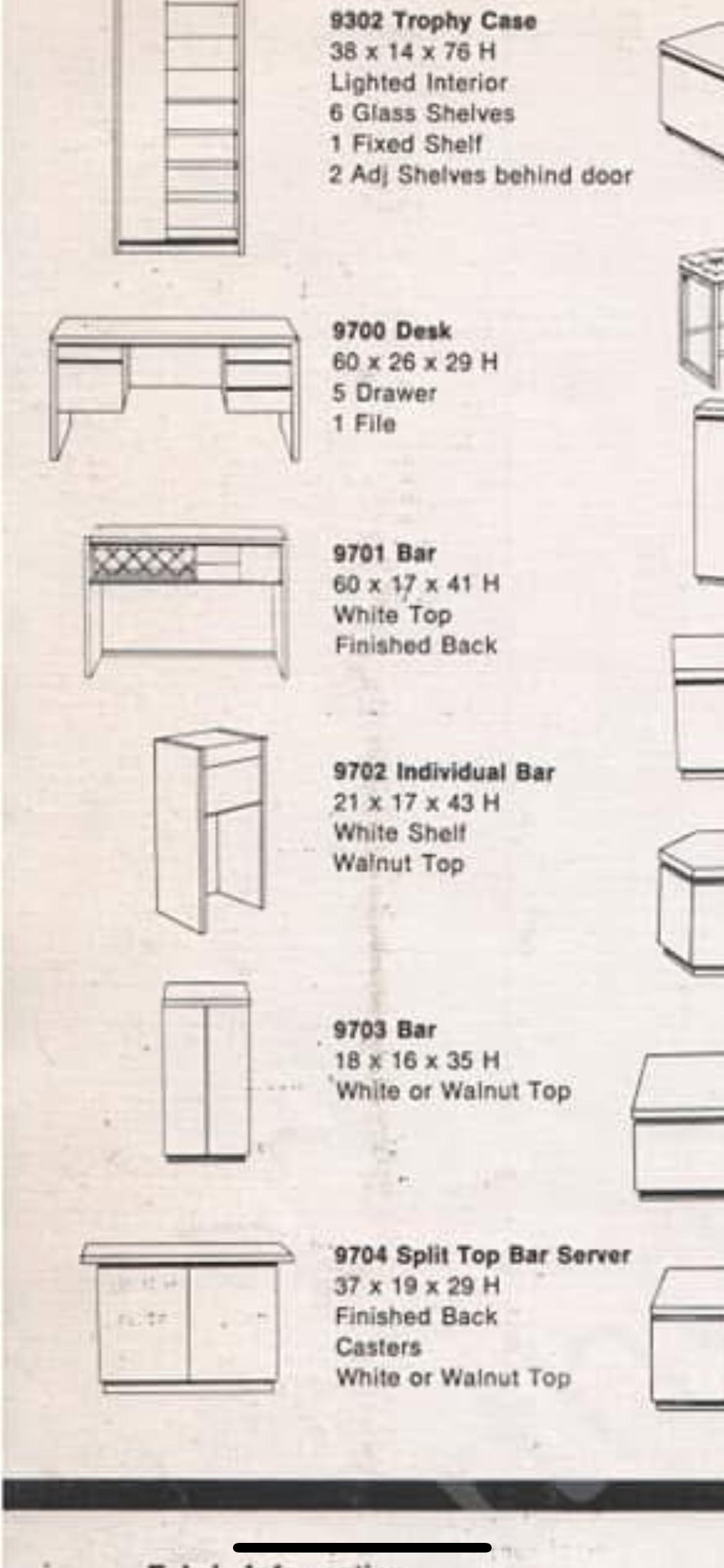Arthur Umanoff for Dillingham Mid-Century Dry Bar American Walnut