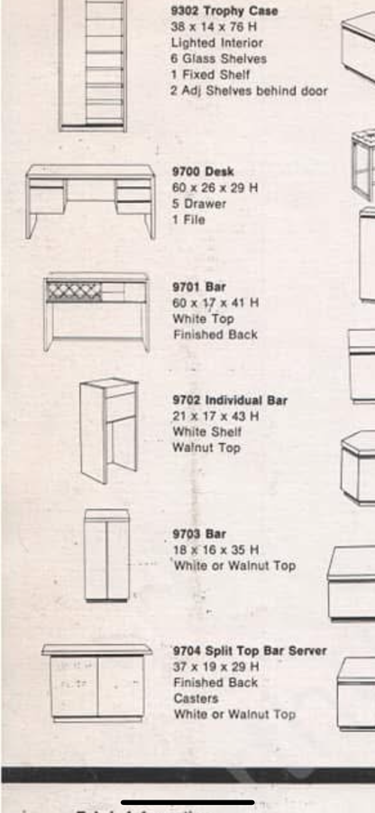 Arthur Umanoff for Dillingham Mid-Century Dry Bar American Walnut