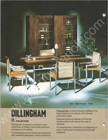 Arthur Umanoff for Dillingham Mid-Century Dry Bar American Walnut
