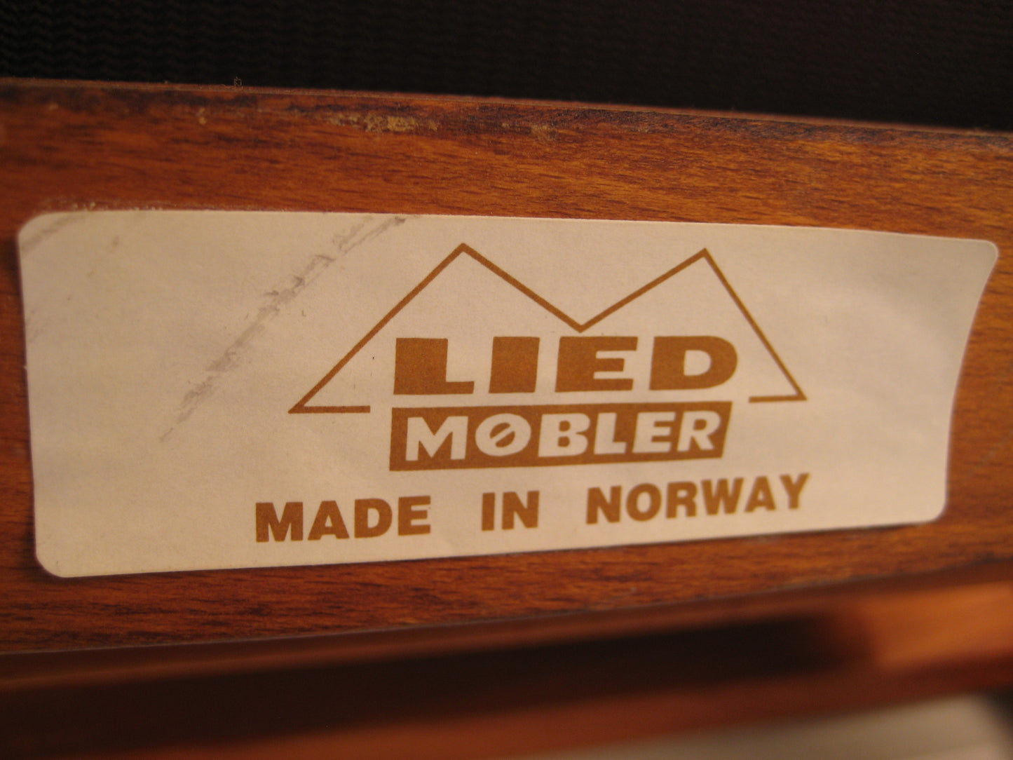 Teak/Leather Recliner & Ottoman- Norway