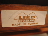 Teak/Leather Recliner & Ottoman- Norway