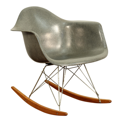 1950s Vintage Herman Miller Eames Fiberglass Rocker, 2nd Edition