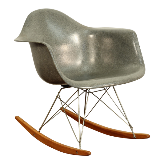 1950s Vintage Herman Miller Eames Fiberglass Rocker, 2nd Edition