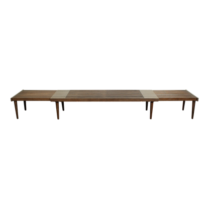 1960s John Keal for Brown Saltman Expanding Slat Bench