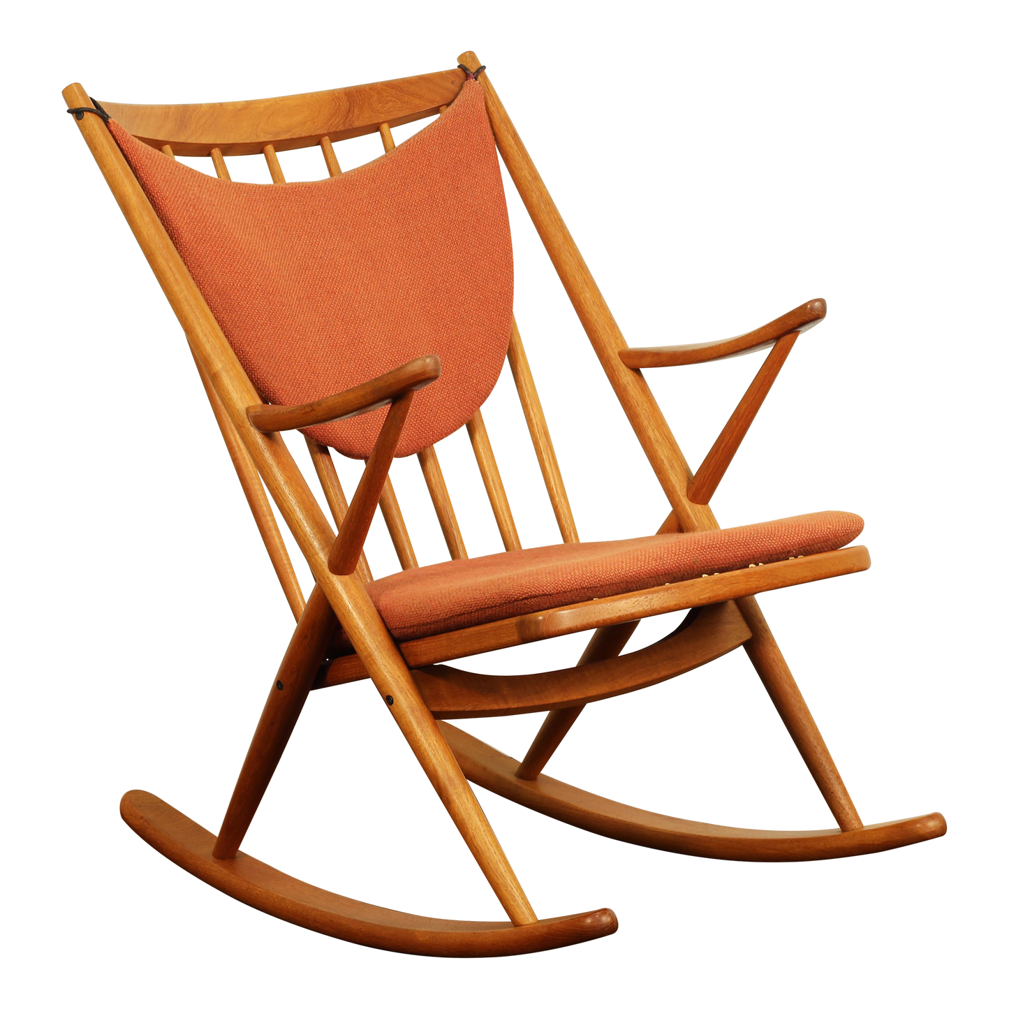 1960s Vintage Frank Reenskaug for Bramin Danish Teak Rocking Chair