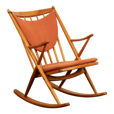 1960s Vintage Frank Reenskaug for Bramin Danish Teak Rocking Chair