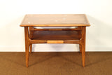 Lane Side Table with Aluminum and Starburst Inlays
