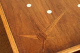Lane Side Table with Aluminum and Starburst Inlays
