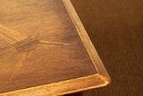 Lane Side Table with Aluminum and Starburst Inlays