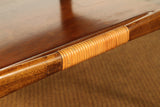 Lane Side Table with Aluminum and Starburst Inlays